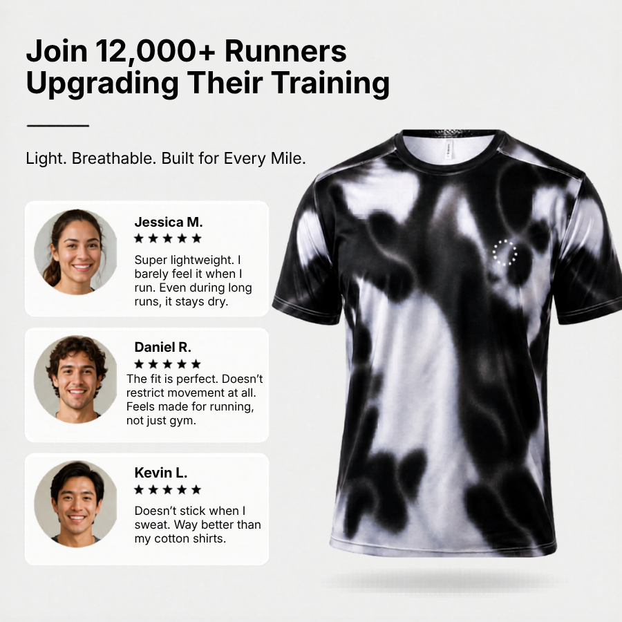 RUNNR Fog Shadow Performance Tee