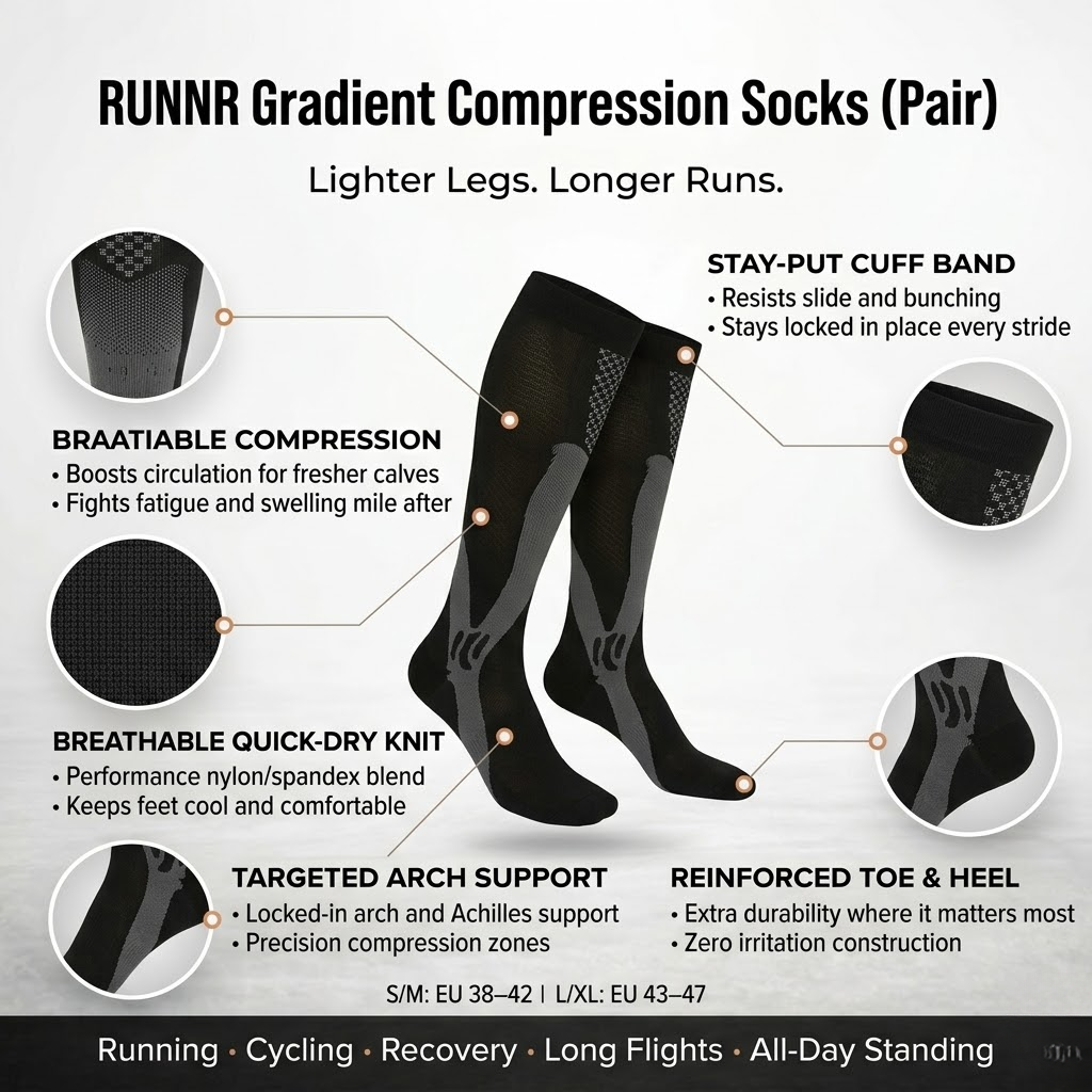 RUNNR Gradient Compression Socks (Pair)