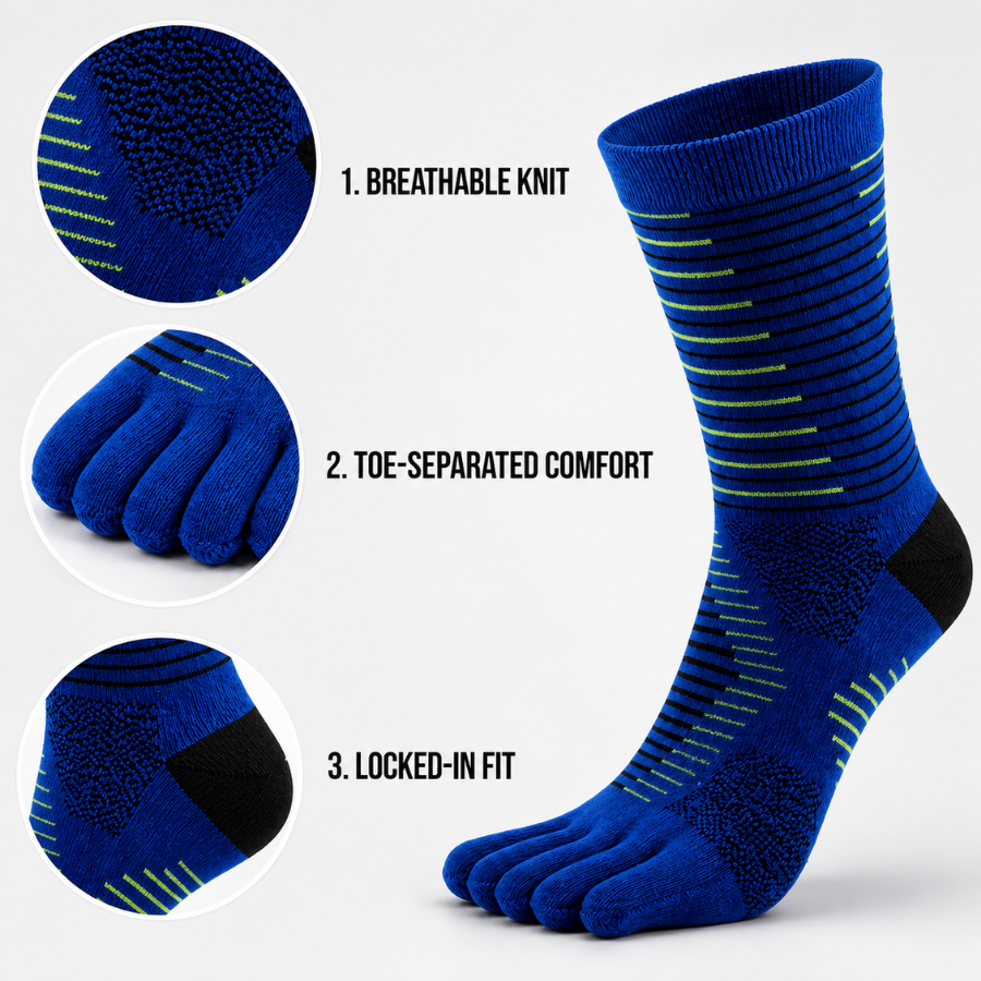 RUNNR CoolMax Toe Socks