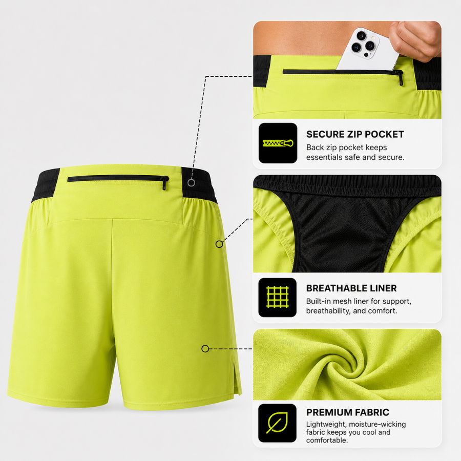 RUNNR AeroSplit Men's Running Shorts