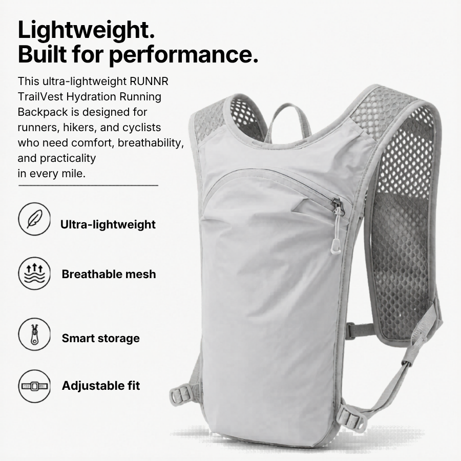 RUNNR TrailVest Hydration Running Backpack
