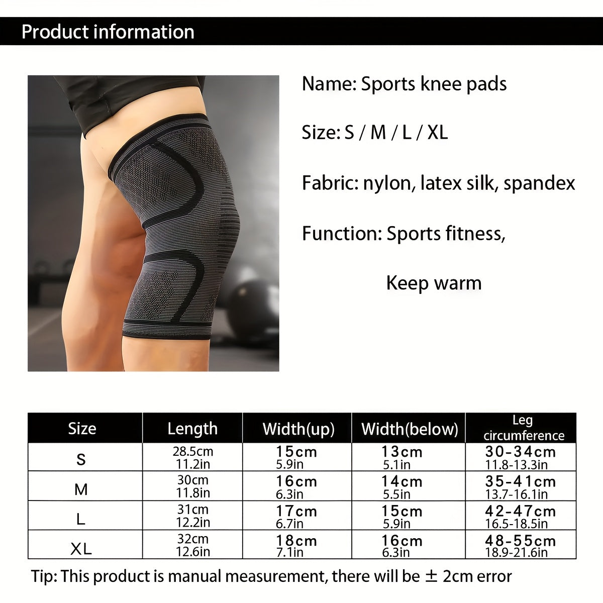 RUNNR Knee Compression Sleeves (Pair)