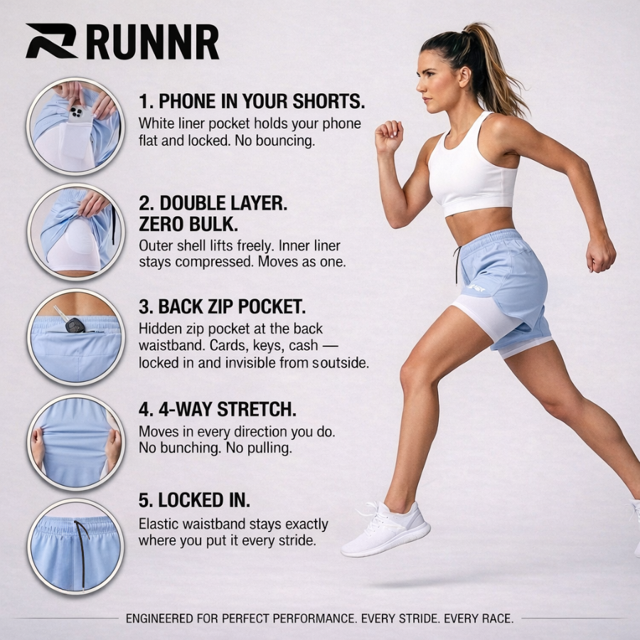 RUNNR Women 2-in-1 Running Shorts