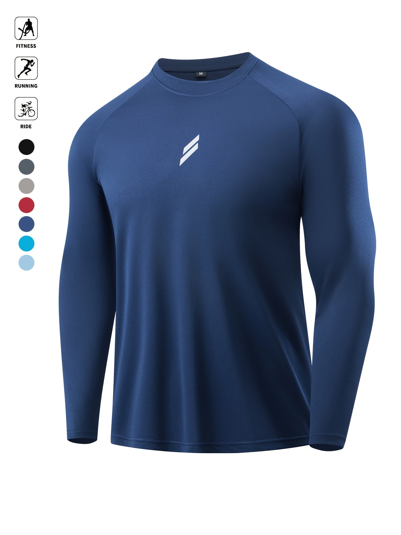 RUNNR FlowLite™ — Men’s Quick-Dry Long Sleeve Crewneck