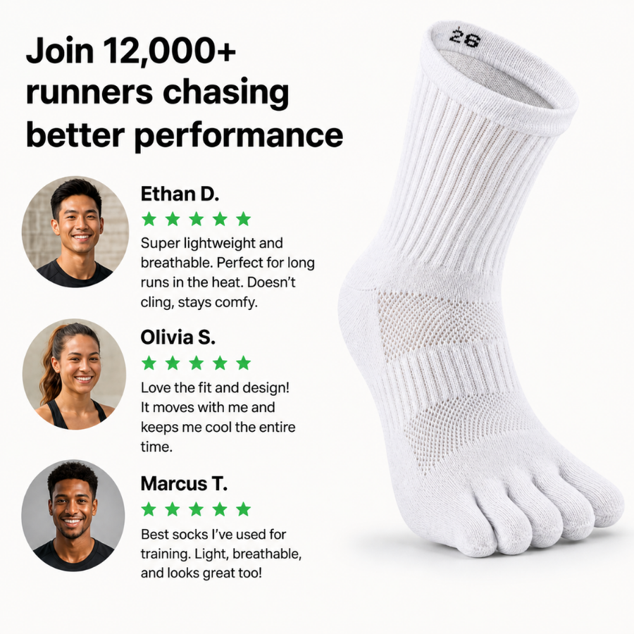 RUNNR ToeFlex Performance Socks