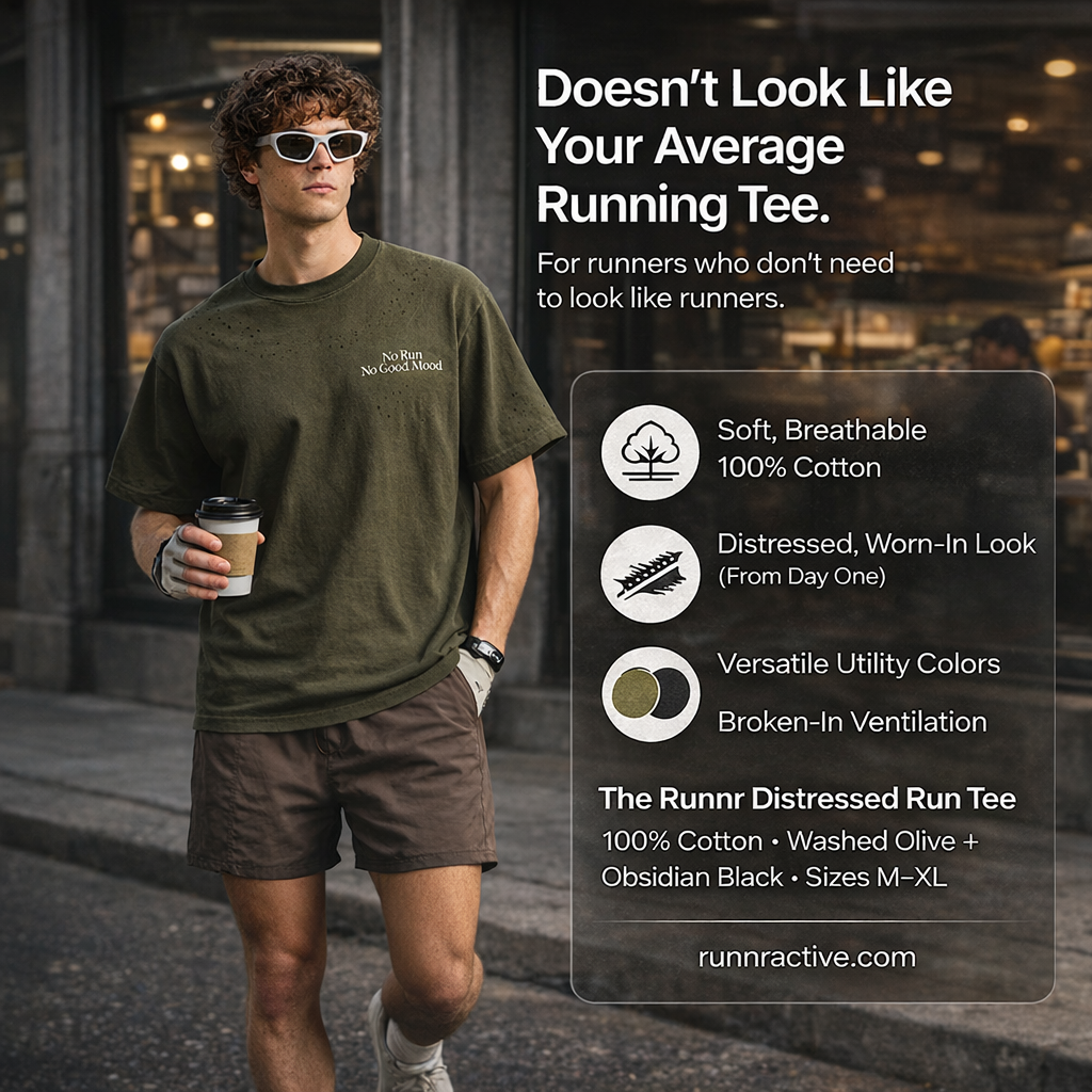 Runnr Distressed Run Tee