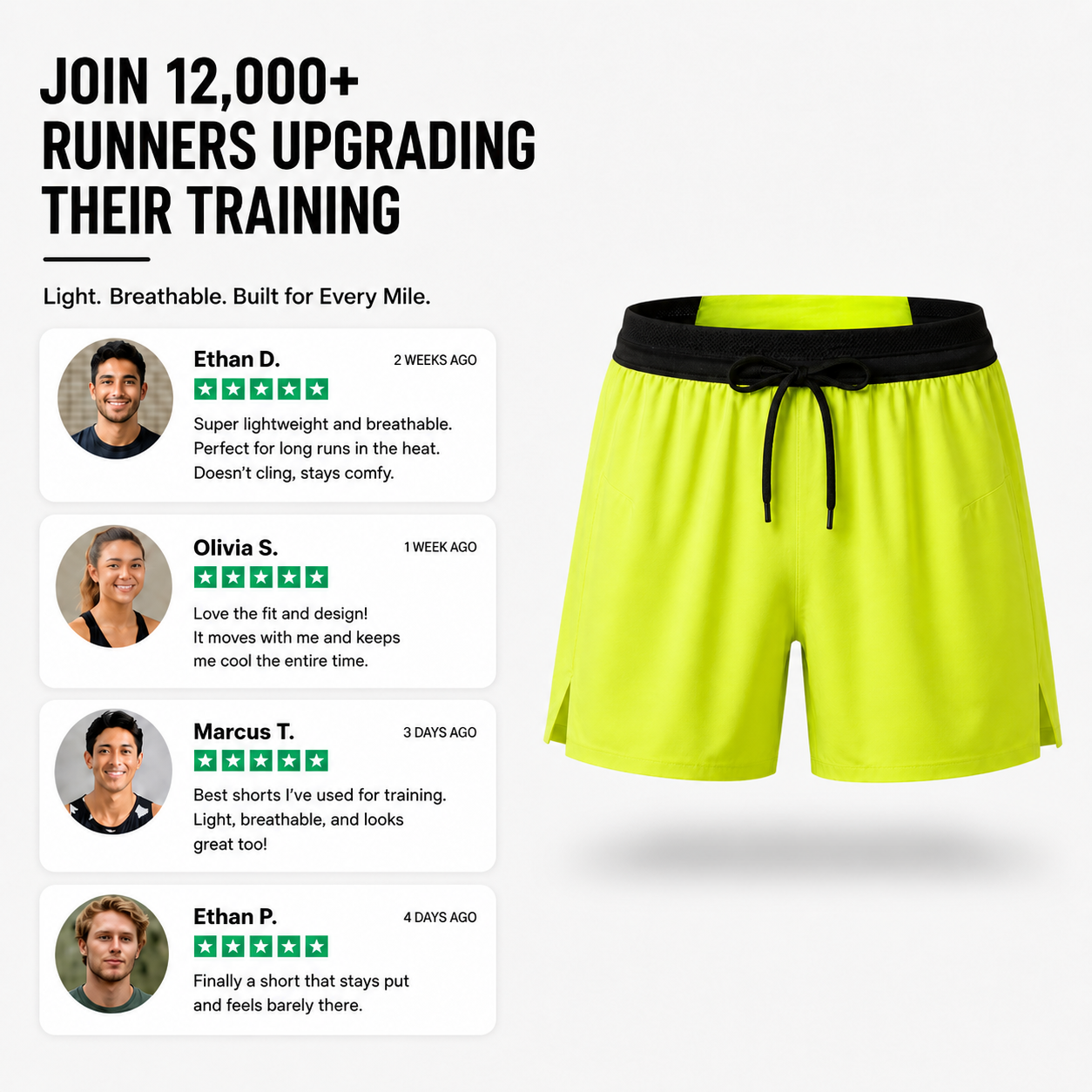 RUNNR AeroSplit Men's Running Shorts