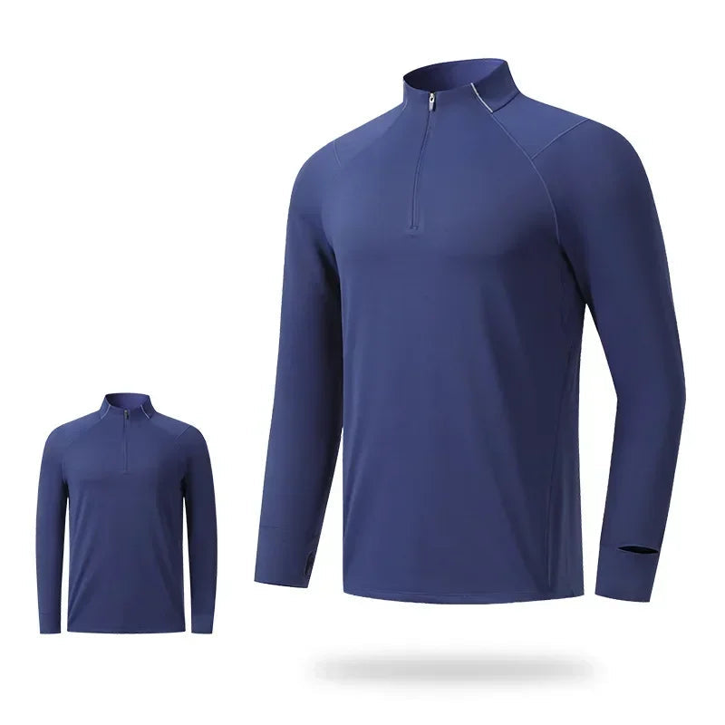 RUNNR Quarter-Zip Long Sleeve — Breathable, Quick-Dry & Watch-Ready