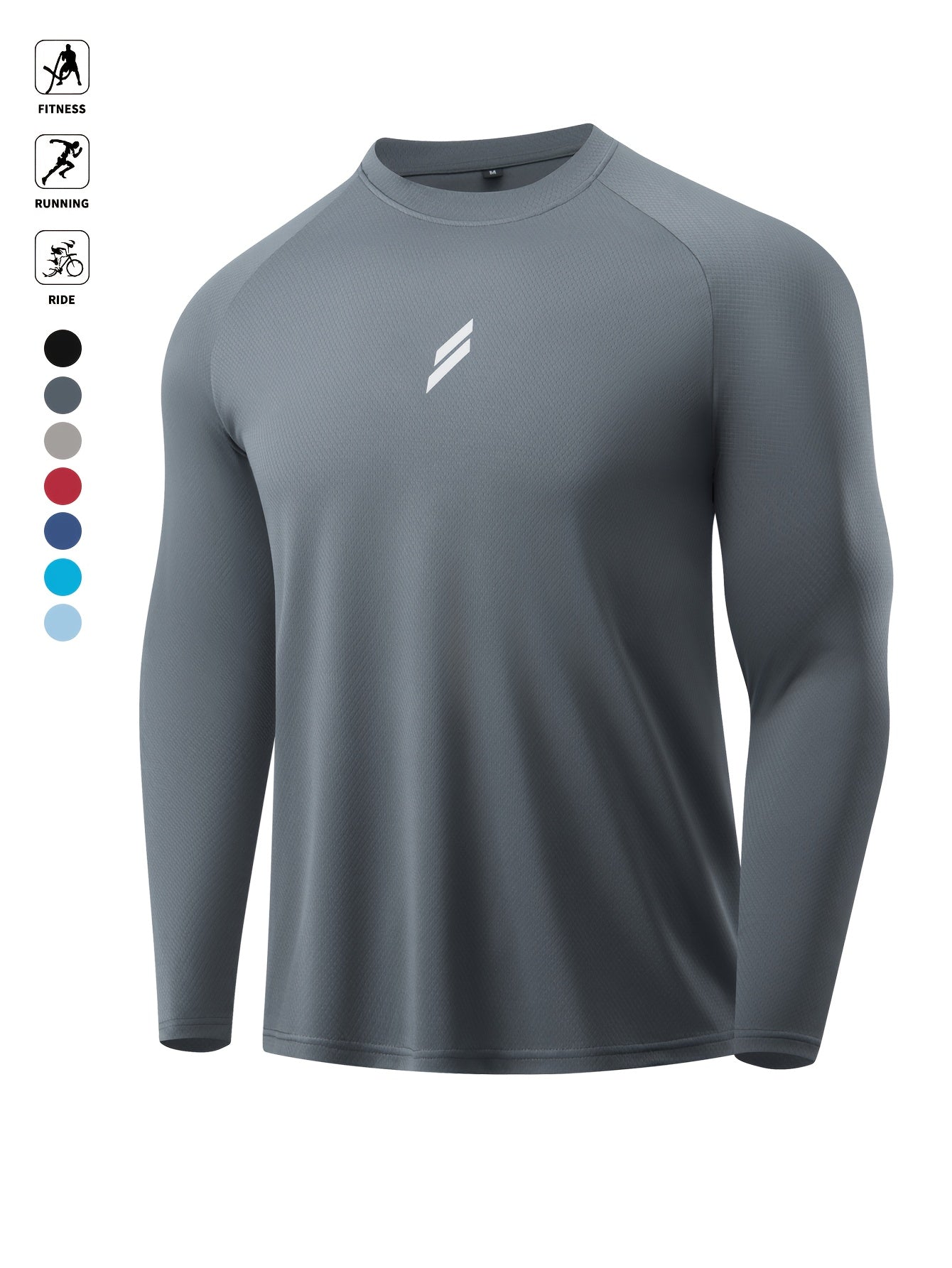 RUNNR FlowLite™ — Men’s Quick-Dry Long Sleeve Crewneck
