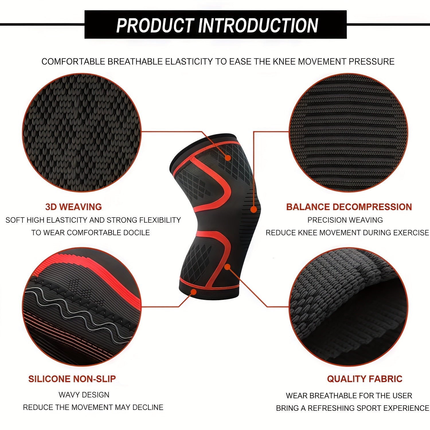 RUNNR Knee Compression Sleeves (Pair)