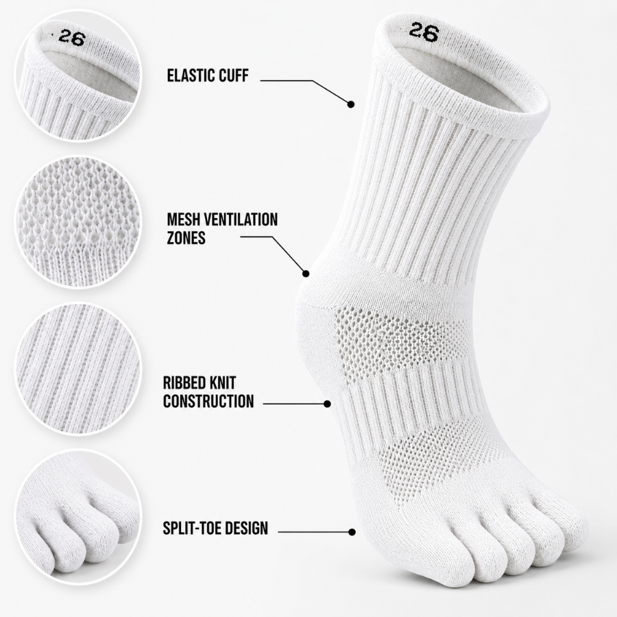 RUNNR ToeFlex Performance Socks