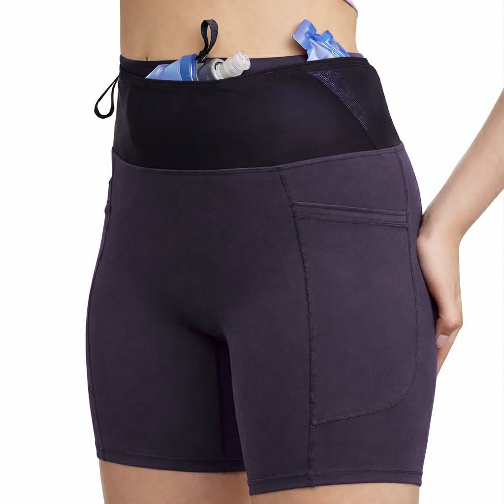 High-Rise Running Tights with Built-In Belt