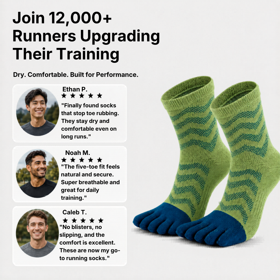 RUNNR Five-Toe Running Socks
