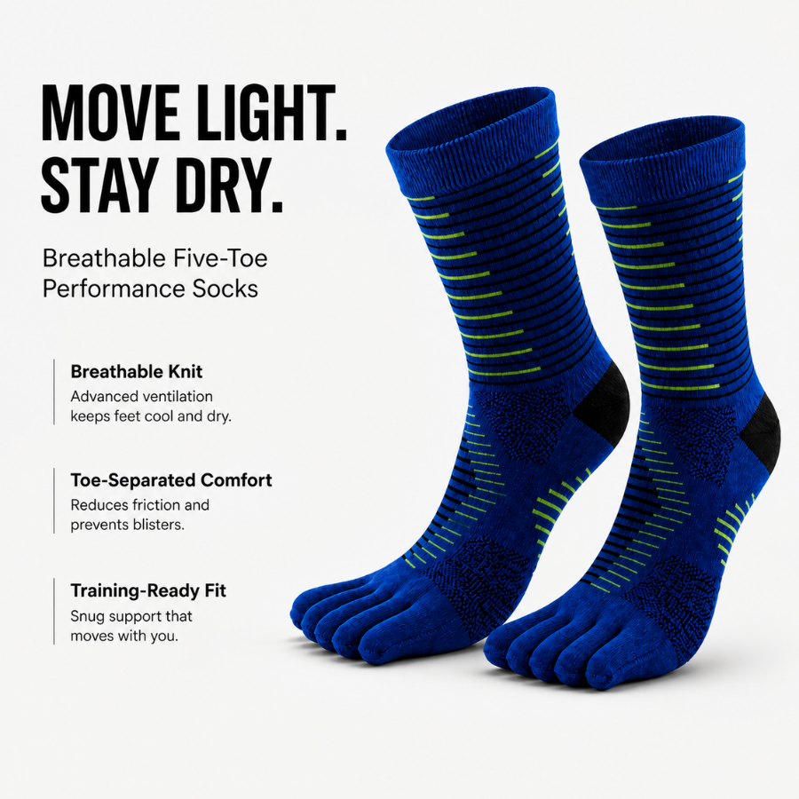 RUNNR CoolMax Toe Socks