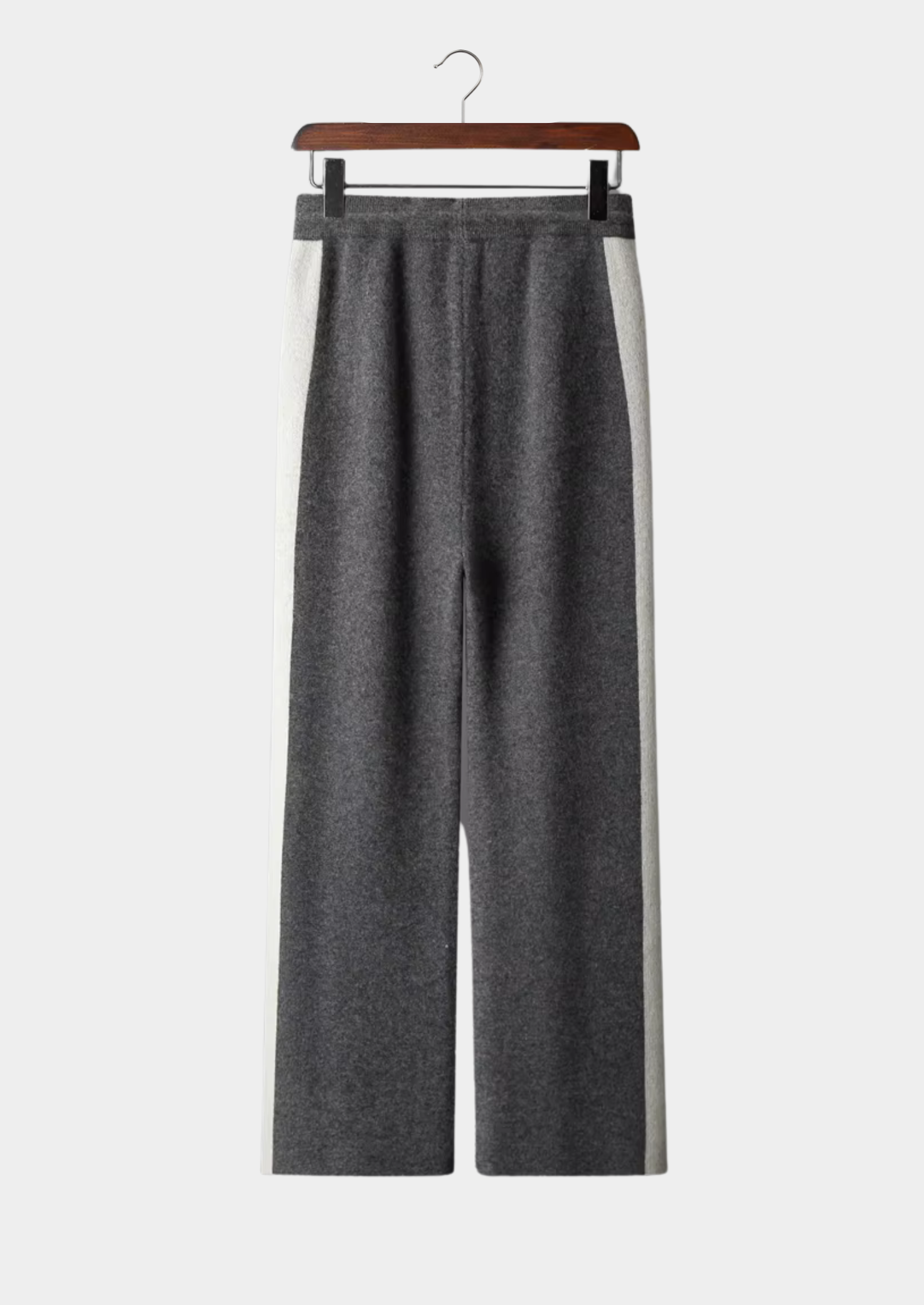 PURE EXTRA-FINE MERINO WOOL WIDE LEISURE TROUSERS