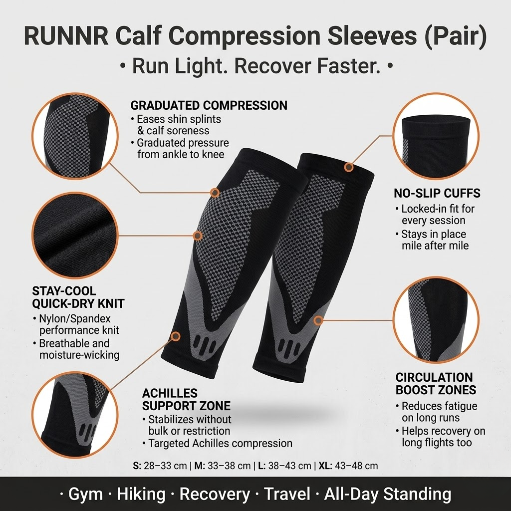 RUNNR Calf Compression Sleeves (Pair)