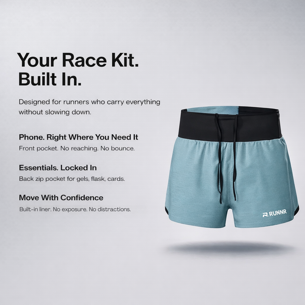 RUNNR™ 2-in-1 Marathon Shorts — Built-In Belt