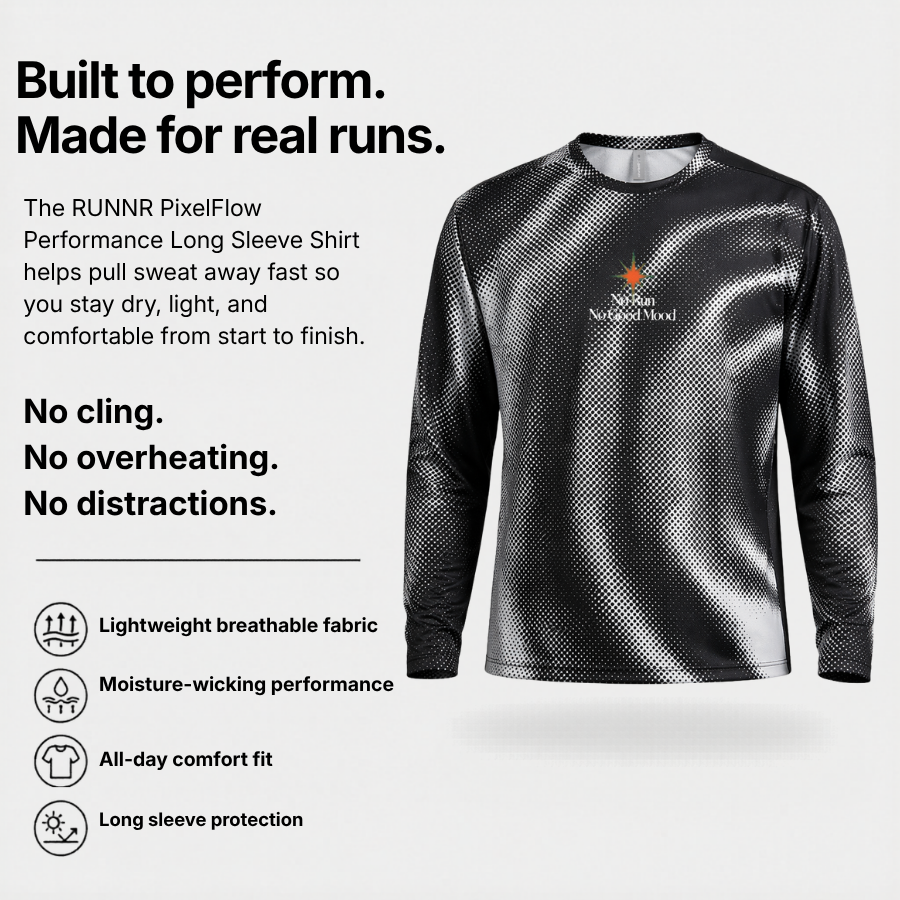 RUNNR PixelFlow Performance Long-Sleeve Tee