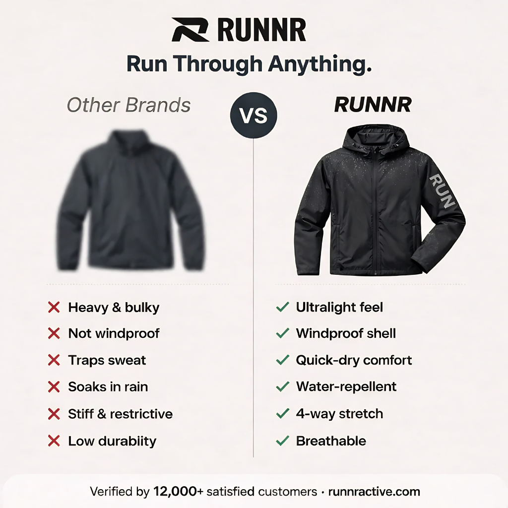 RUNNR AeroShield™ — Lightweight Hooded Running Jacket