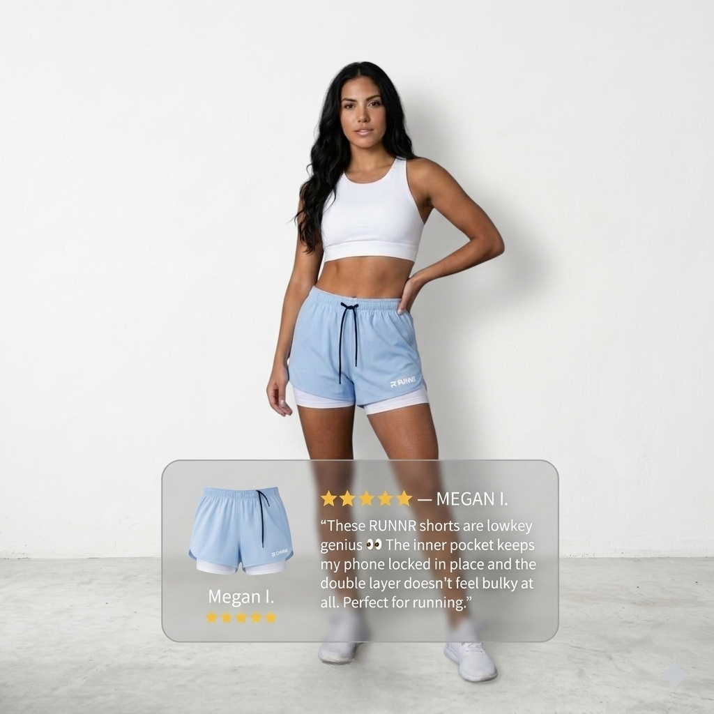 RUNNR Women 2-in-1 Running Shorts