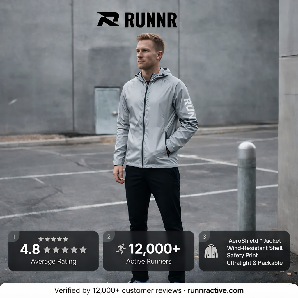 RUNNR AeroShield™ — Lightweight Hooded Running Jacket