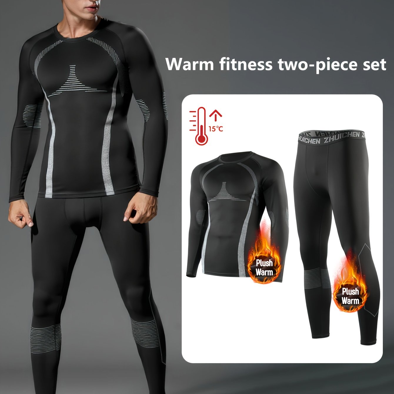 RUNNR Thermal Pro Set — Fleece-Lined Winter Training Suit