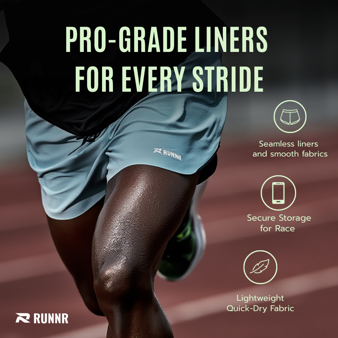 RUNNR™ 2-in-1 Marathon Shorts — Built-In Belt