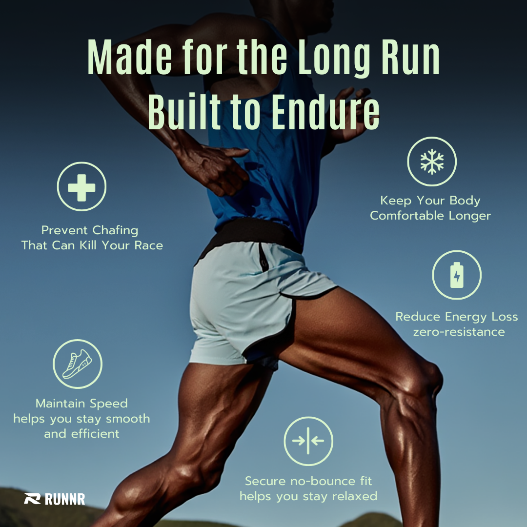 RUNNR™ 2-in-1 Marathon Shorts — Built-In Belt