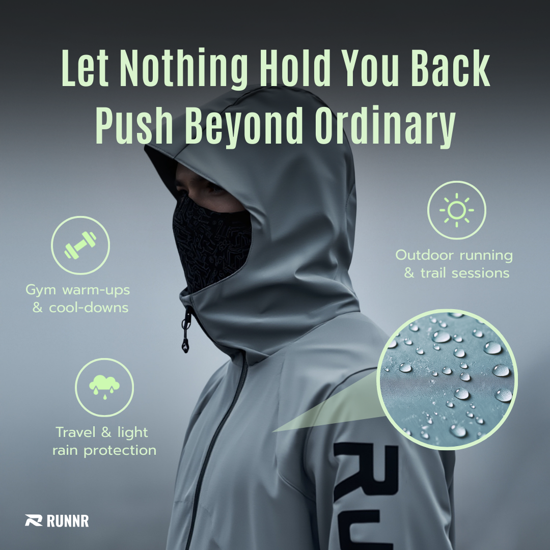 RUNNR AeroShield™ — Lightweight Hooded Running Jacket