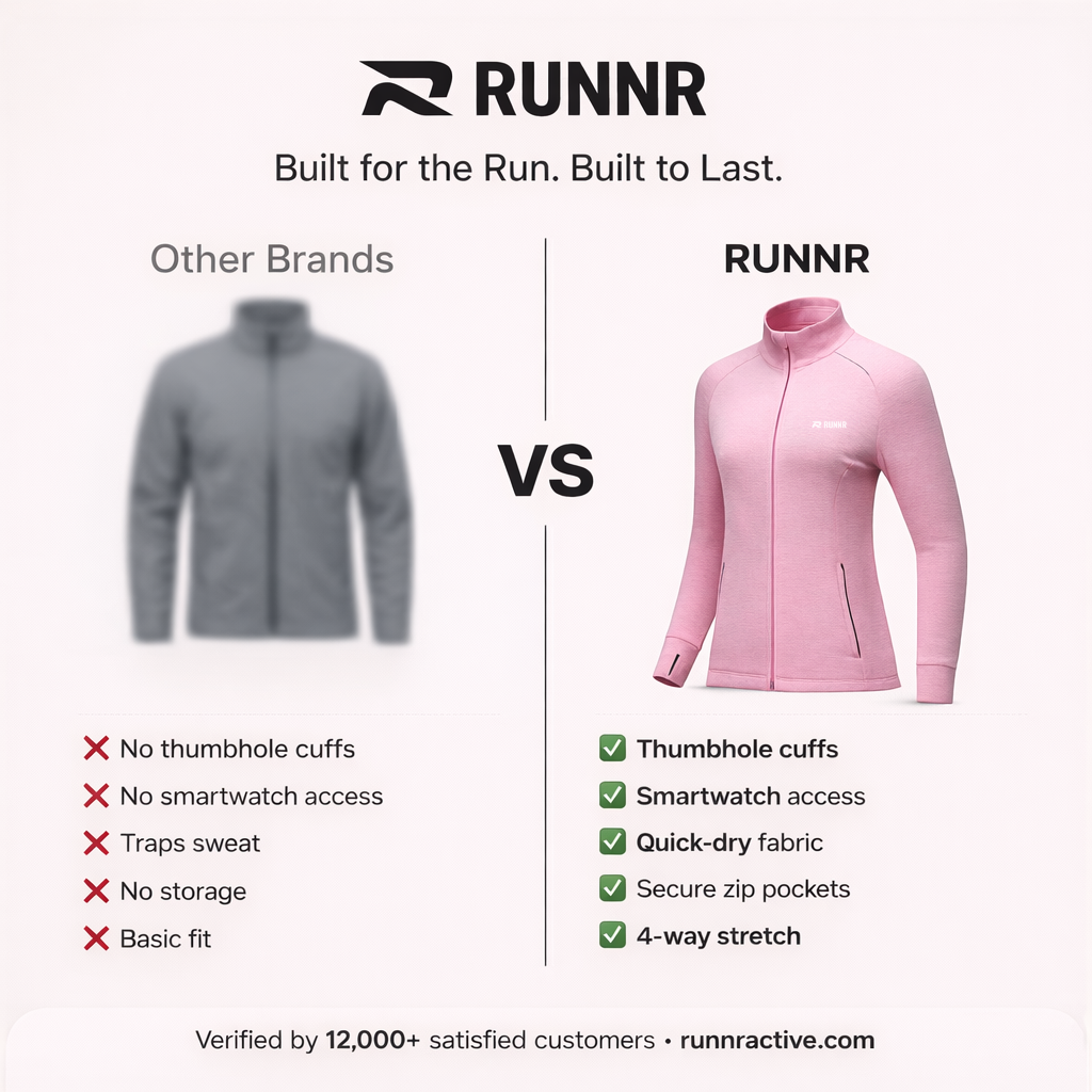 RUNNR Lightweight Marathon Jacket Women — Breathable, Quick-Dry & Wind-Resistant