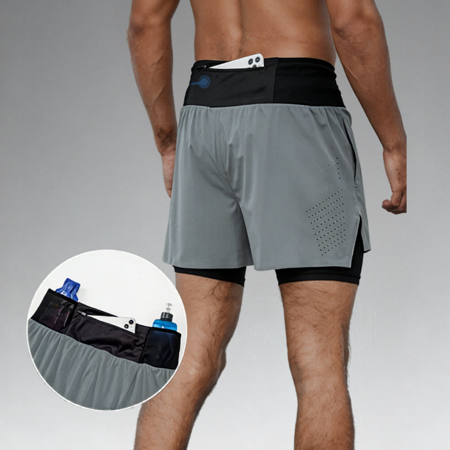 RUNNR 2-in-1 Trail Running Sports Shorts