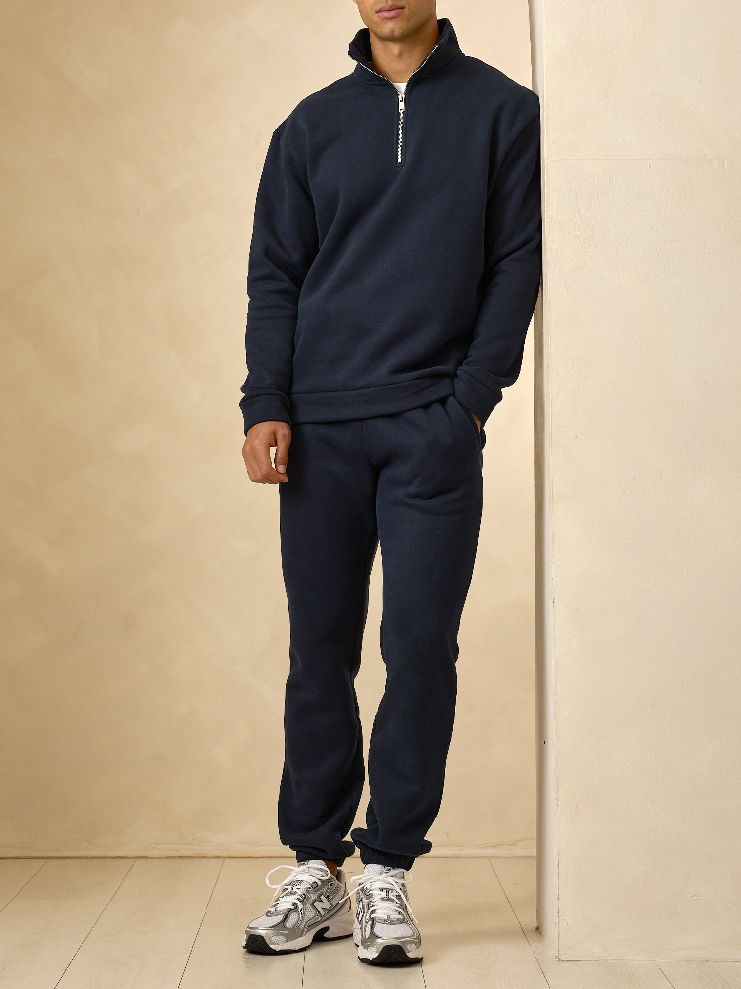 Classy Half-Zip Relaxed Tracksuit