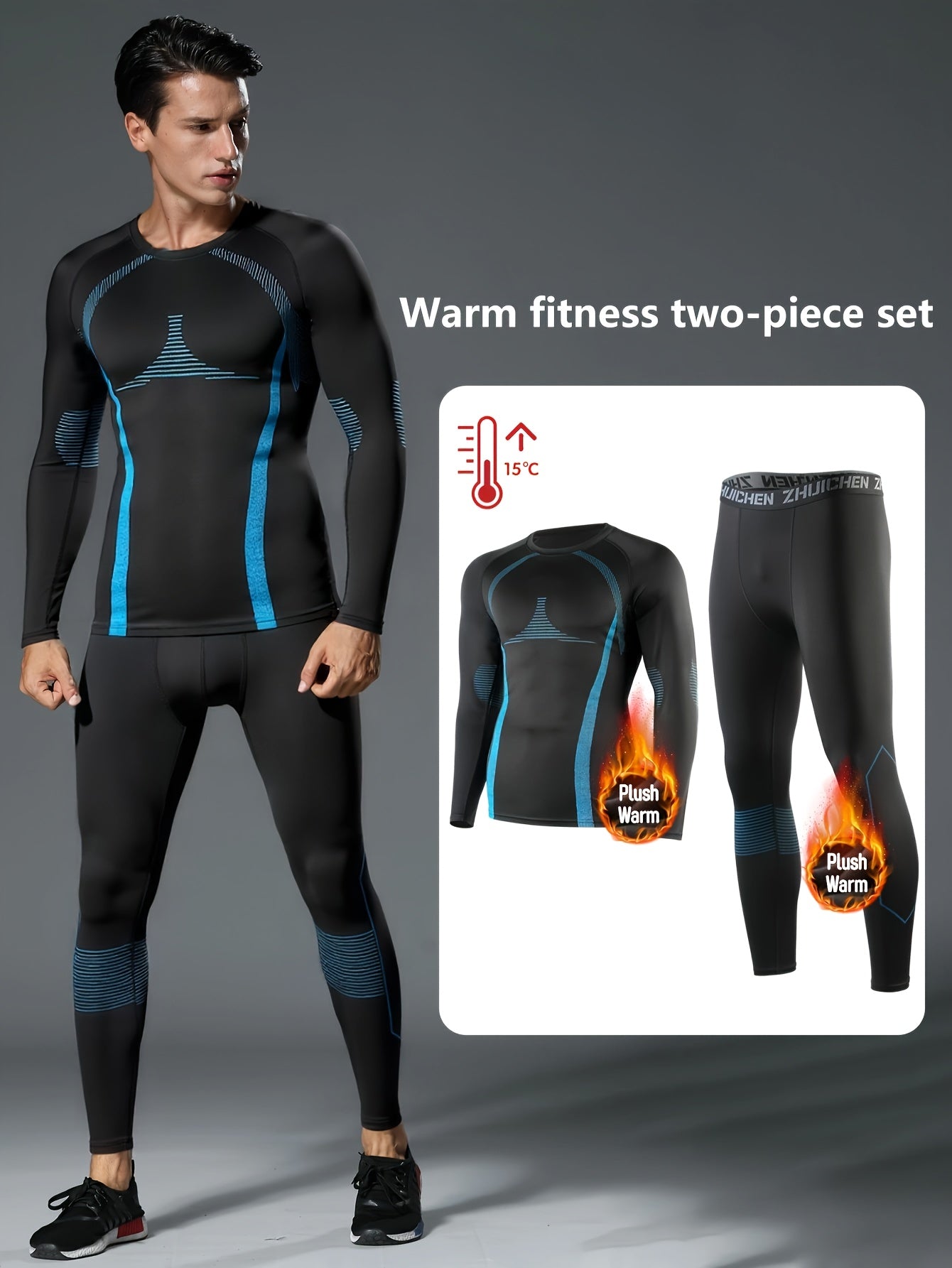 RUNNR Thermal Pro Set — Fleece-Lined Winter Training Suit