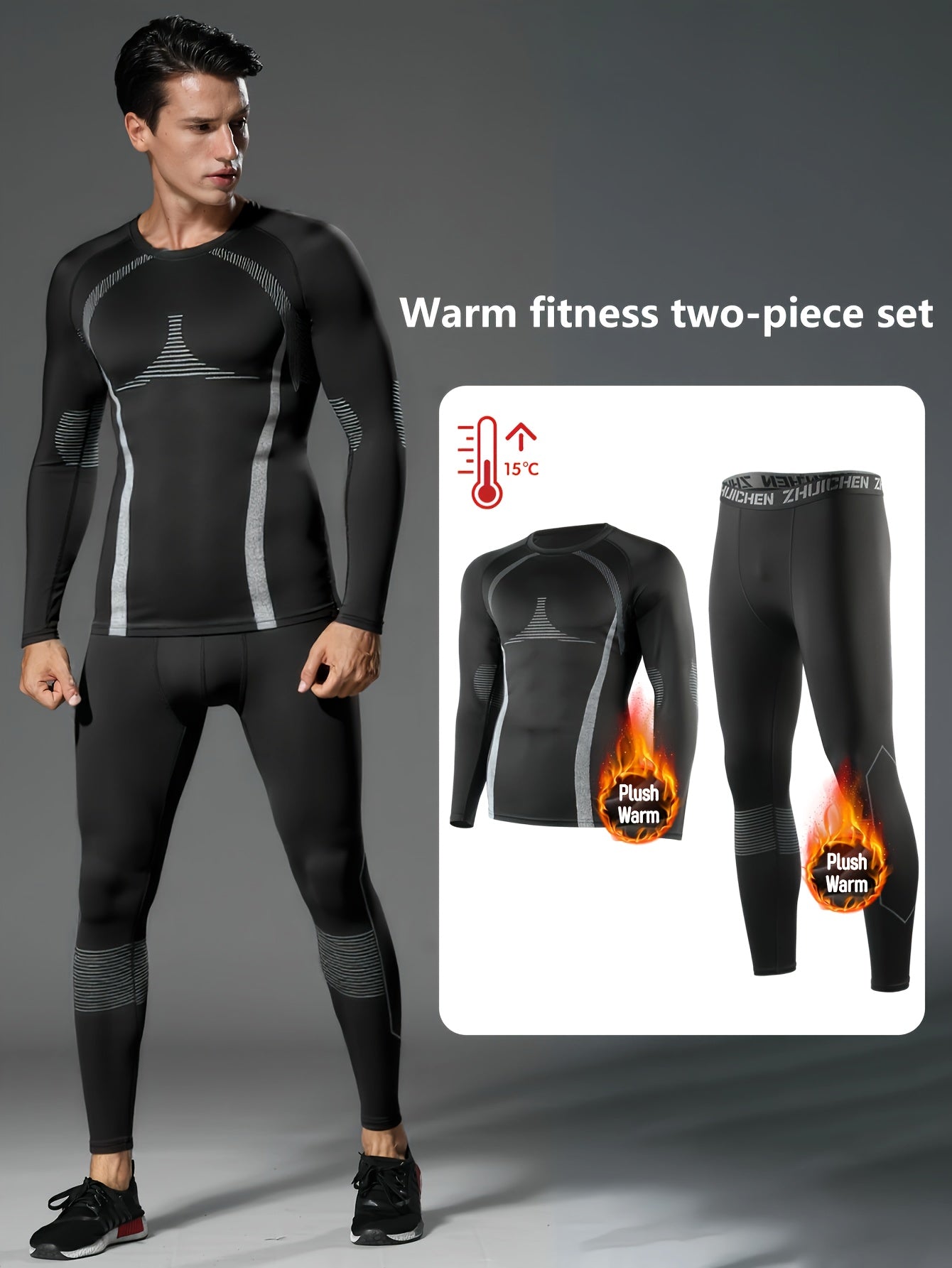RUNNR Thermal Pro Set — Fleece-Lined Winter Training Suit