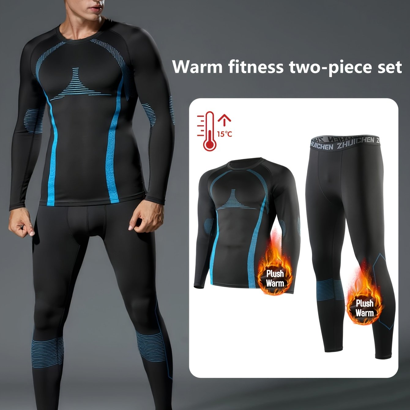 RUNNR Thermal Pro Set — Fleece-Lined Winter Training Suit