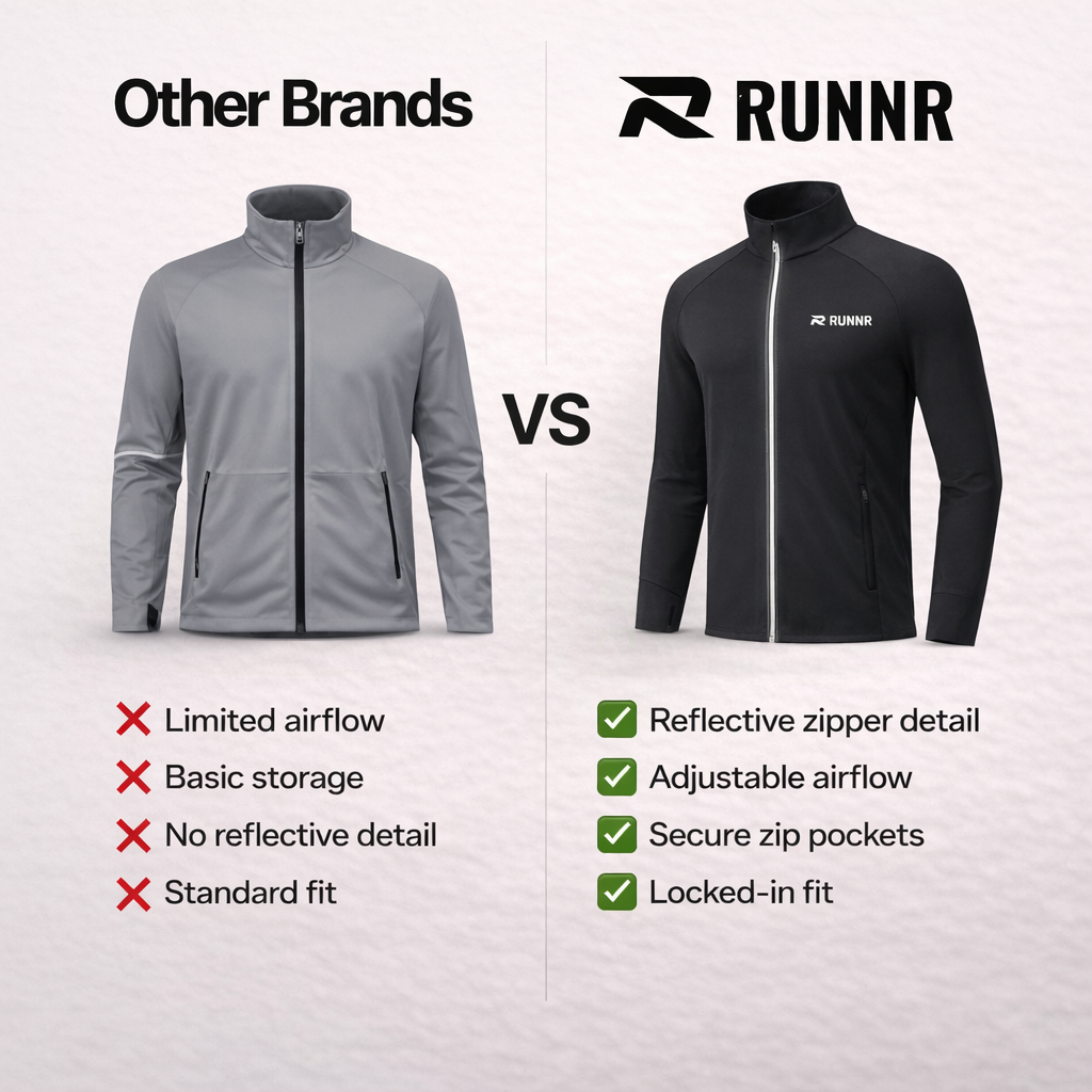 RUNNR Lightweight Marathon Jacket — Breathable, Quick-Dry & Wind-Resistant