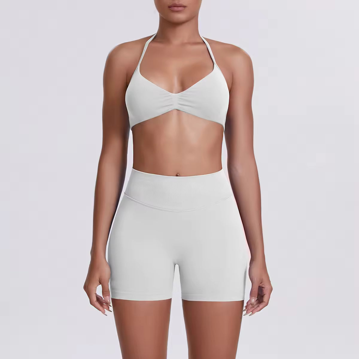 RUNNR Halter Open-Back Sports Bra