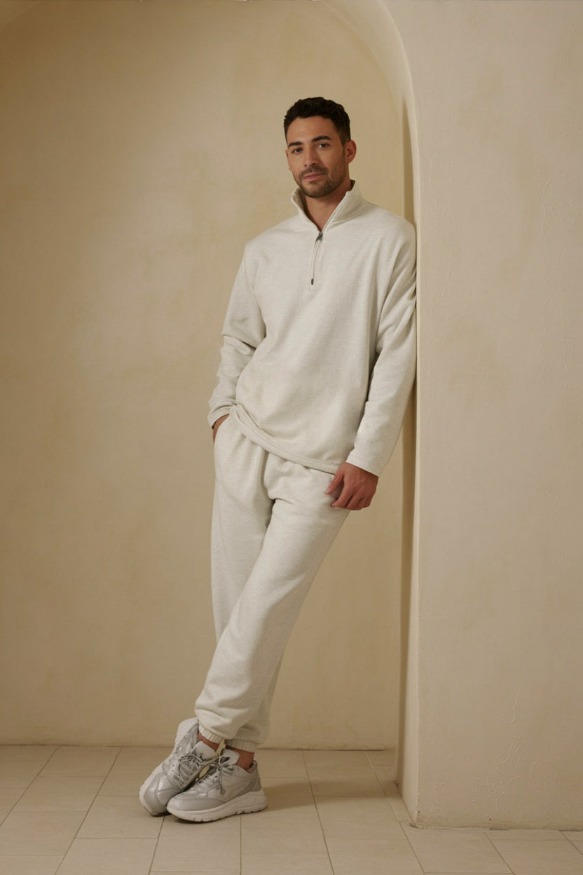 Classy Half-Zip Relaxed Tracksuit