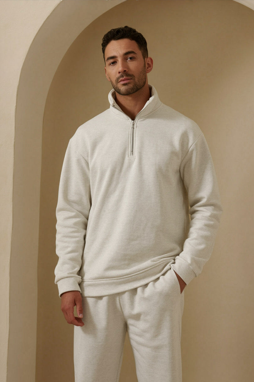Classy Half-Zip Relaxed Tracksuit