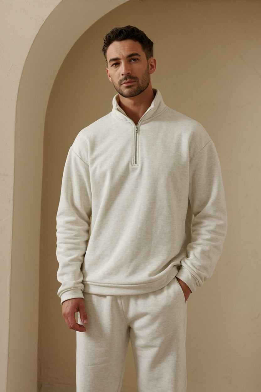 Classy Half-Zip Relaxed Tracksuit