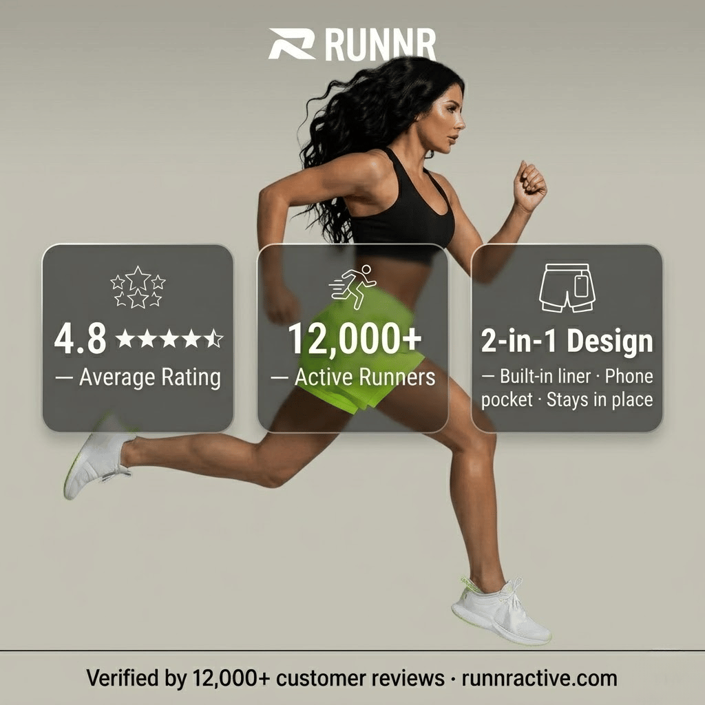 Runnr Women 2-in-1 Performance Running Short