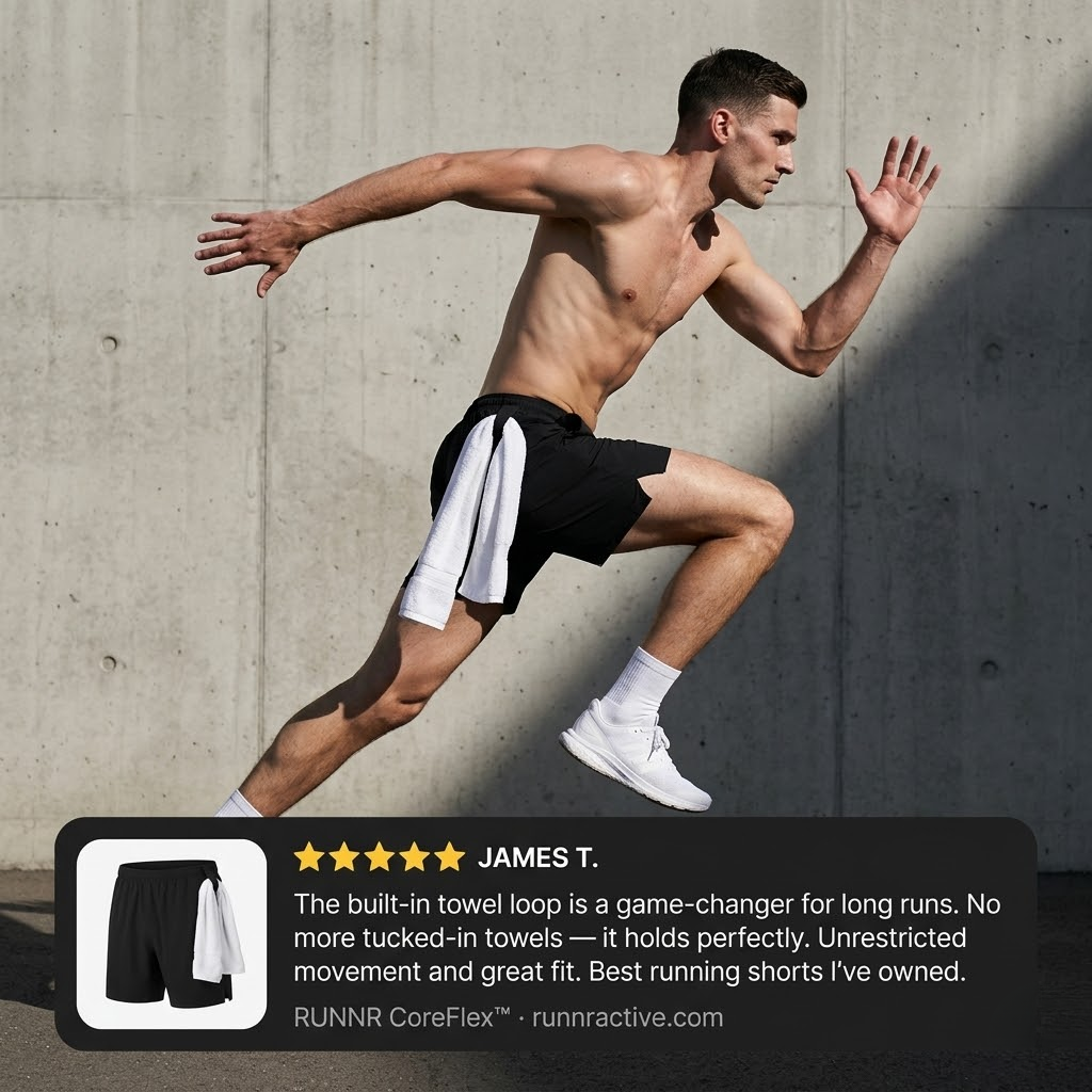 RUNNR CoreFlex™ Men’s Running Shorts