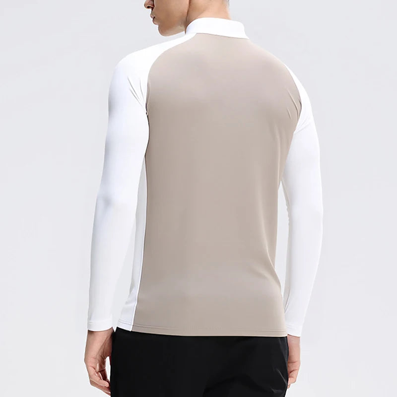 RUNNR ThermalCore™ Long Sleeve — Fleece-Lined · Winter Running Layer · ½-Zip Performance Fit