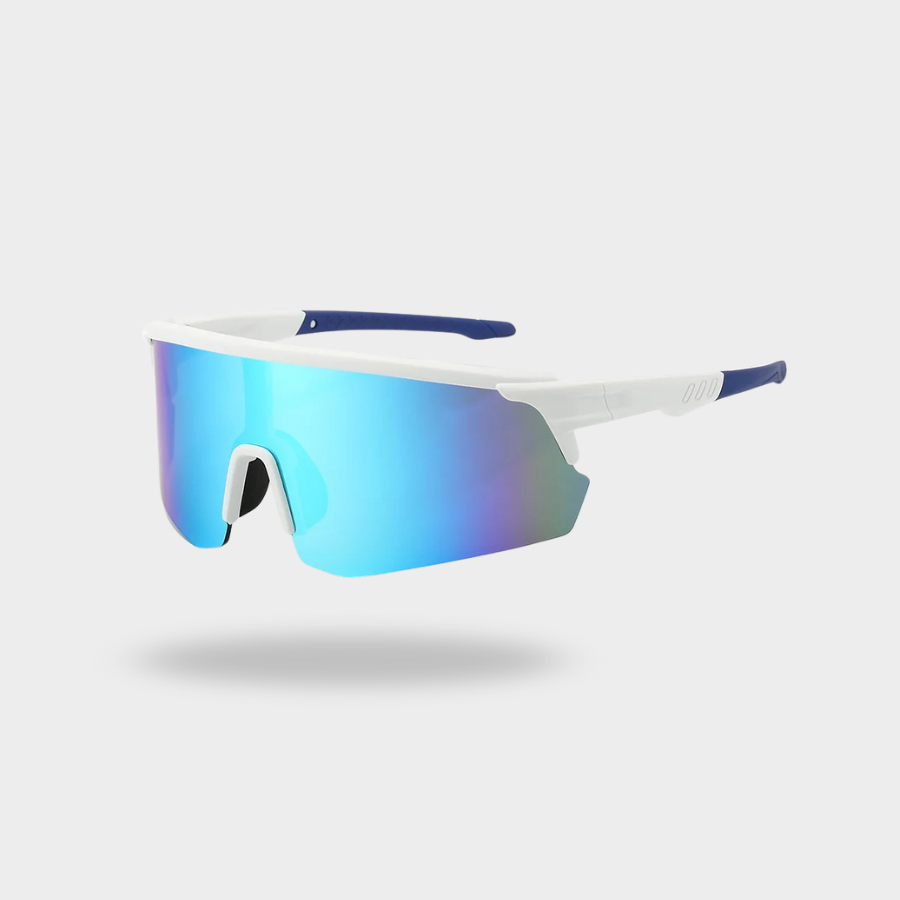 RUNNR AeroShield™ Sports Sunglasses — UV400 Protection · Anti-Fog · Mirrored Wraparound Lens