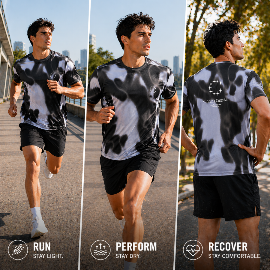 RUNNR Fog Shadow Performance Tee