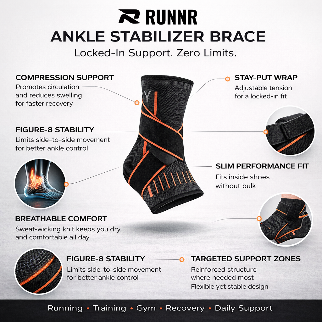 RUNNR Ankle Stabilizer Brace