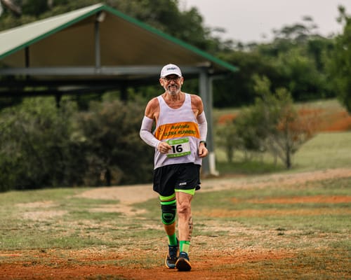 Runner wearing RUNNR shorts