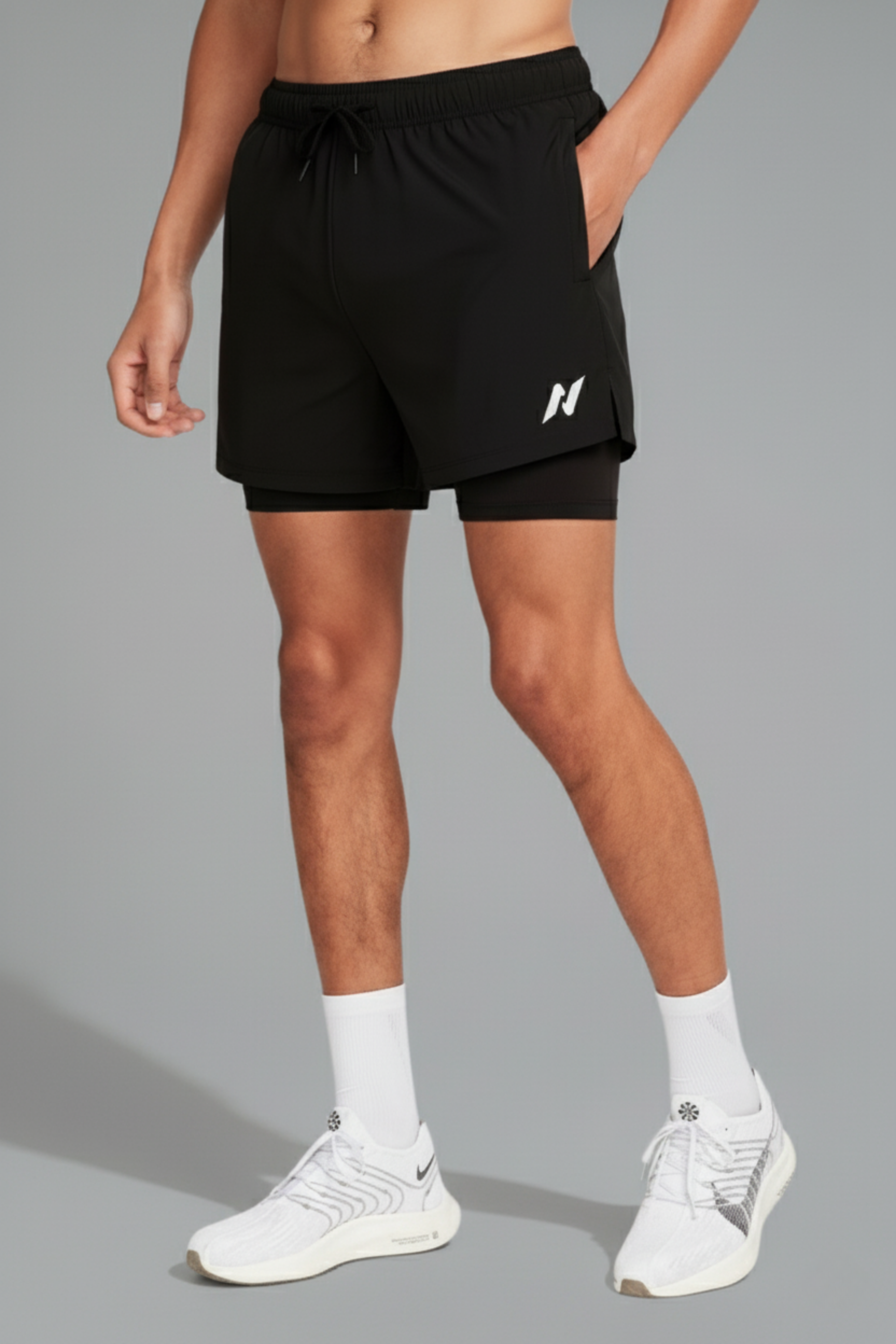 RUNNR x NO OPTION 2-in-1 Running Short