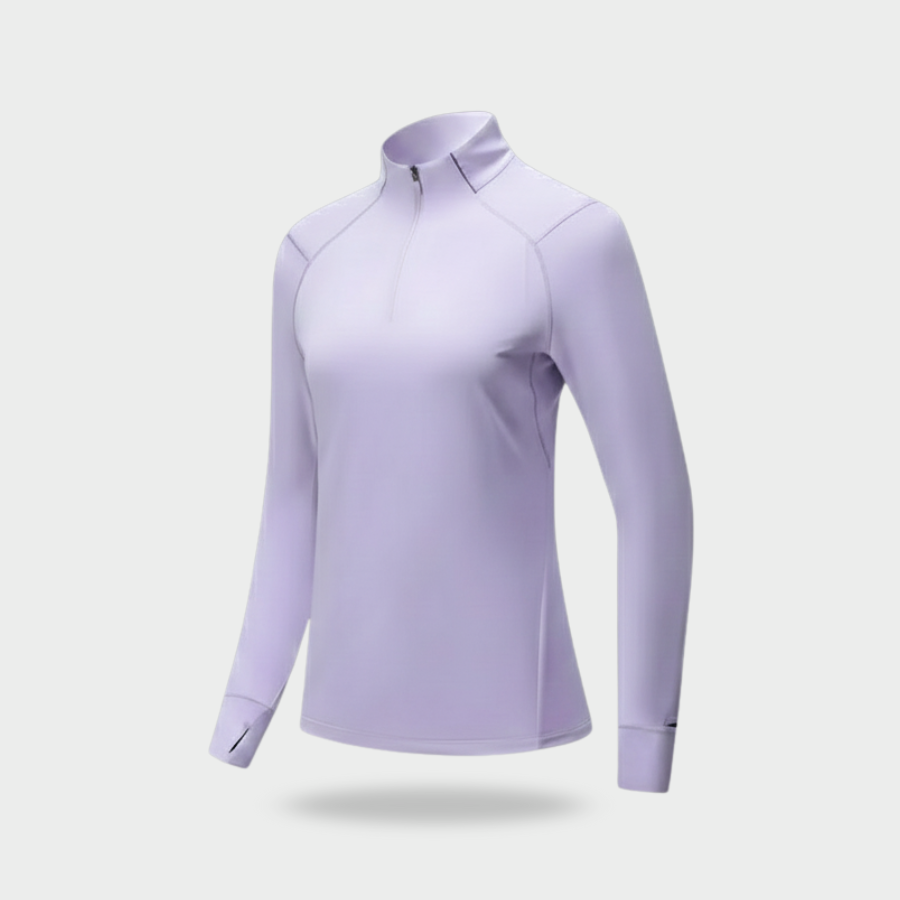 RUNNR Quarter-Zip Long Sleeve — Breathable, Quick-Dry & Watch-Ready